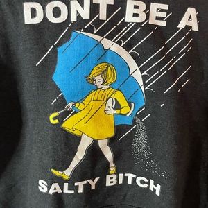 Dong be a salty B**** Grey Hoodie
